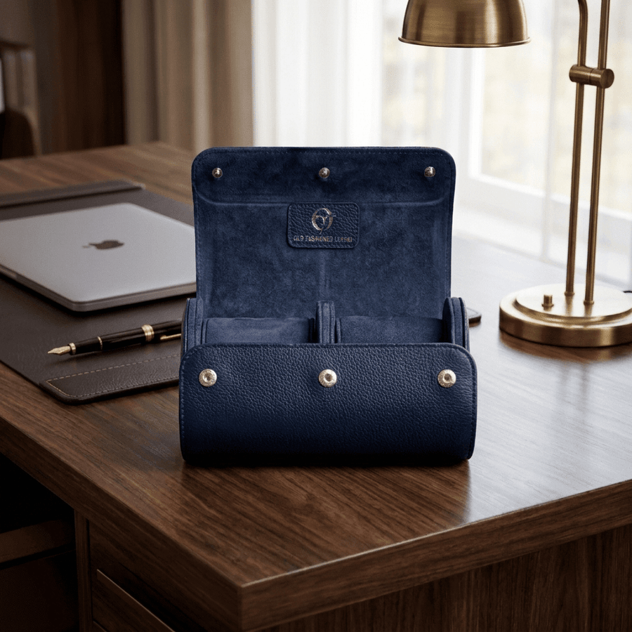Old Fashioned Luxury horlogerol 2h Navy Blauw - lifestyle-kantoor