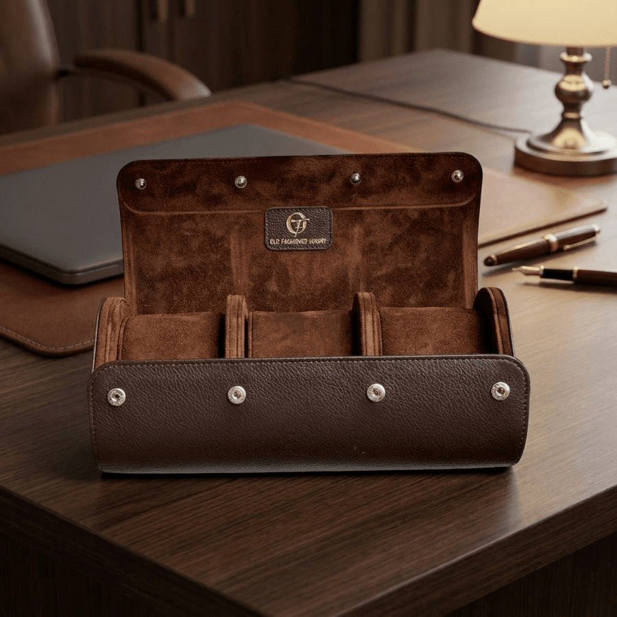 Old Fashioned Luxury horlogerol 3h Espresso Bruin - lifestyle-kantoor