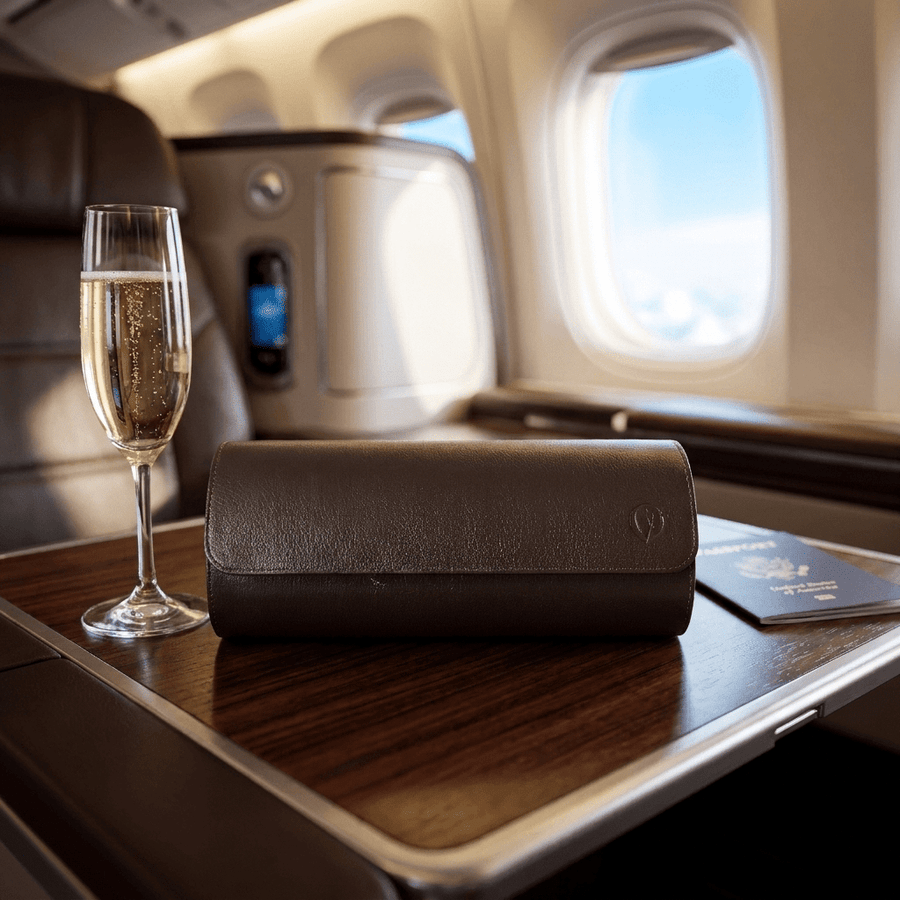 Old Fashioned Luxury horlogerol 3h Espresso Bruin - lifestyle-vliegtuig