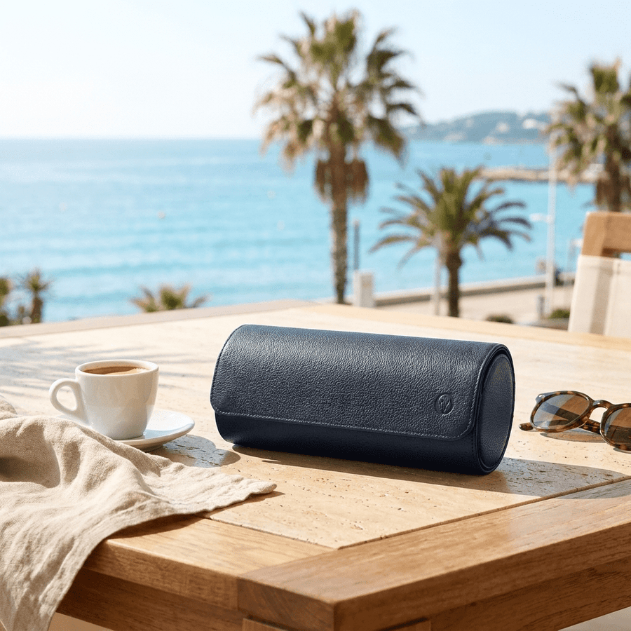 Old Fashioned Luxury horlogerol 3h Navy Blauw - lifestyle-terras