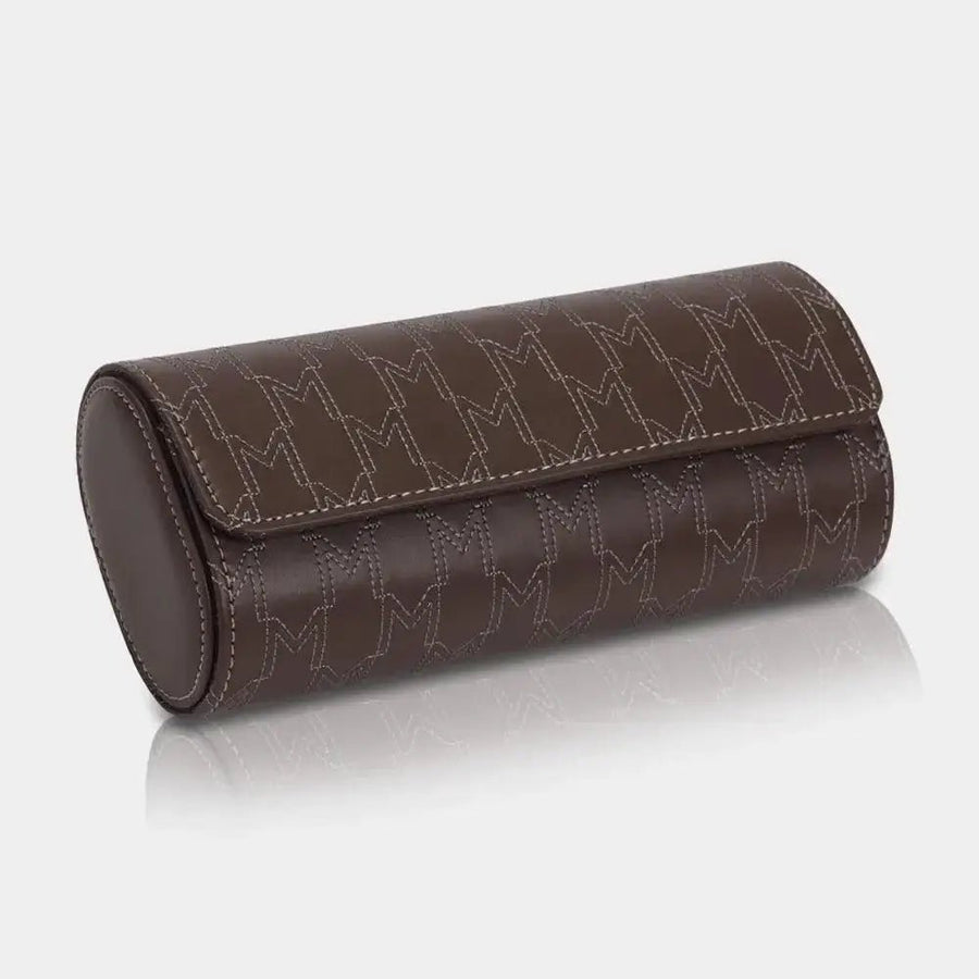 Horlogerol Bruin leder 3 Horloges Modalo - Horlogedoos - Horlogerieshop.nl