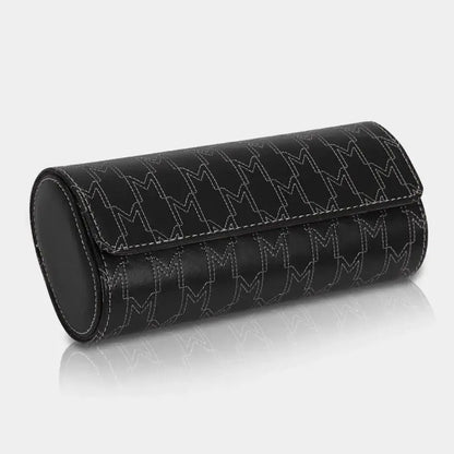 Horlogerol Zwart leder 3 Horloges Modalo - Horlogedoos - Horlogerieshop.nl