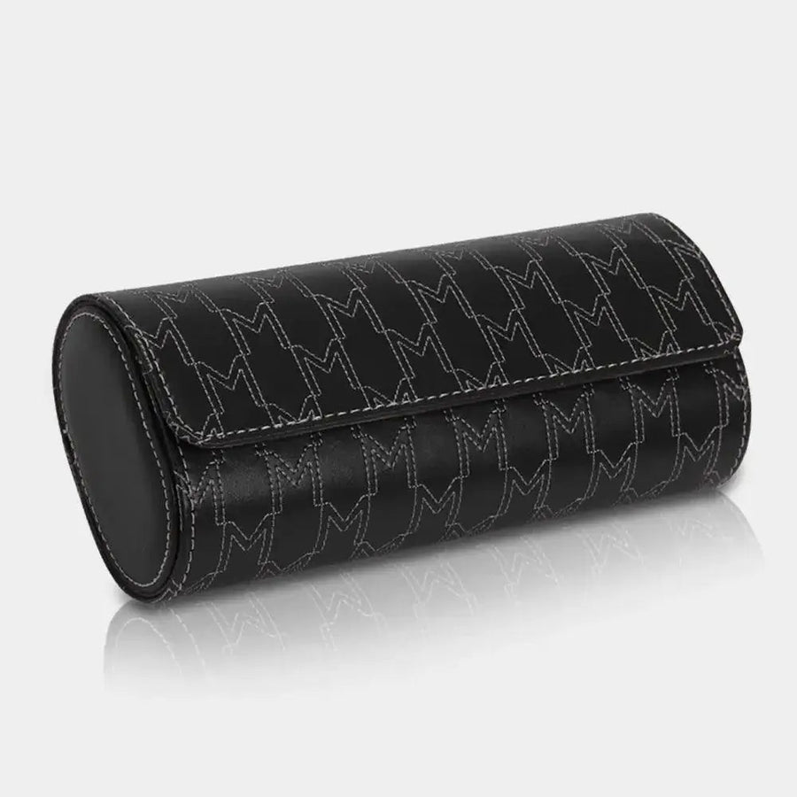 Horlogerol Zwart leder 3 Horloges Modalo - Horlogedoos - Horlogerieshop.nl