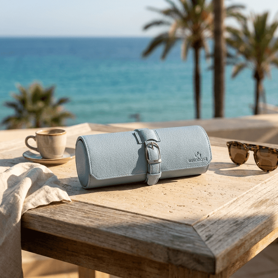 Windrose 1967 Marvella horlogerol Sky blue - lifestyle-terras reis lifestyle