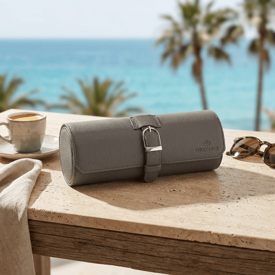 Windrose 1967 Marvella horlogerol Taupe - lifestyle-terras reis lifestyle