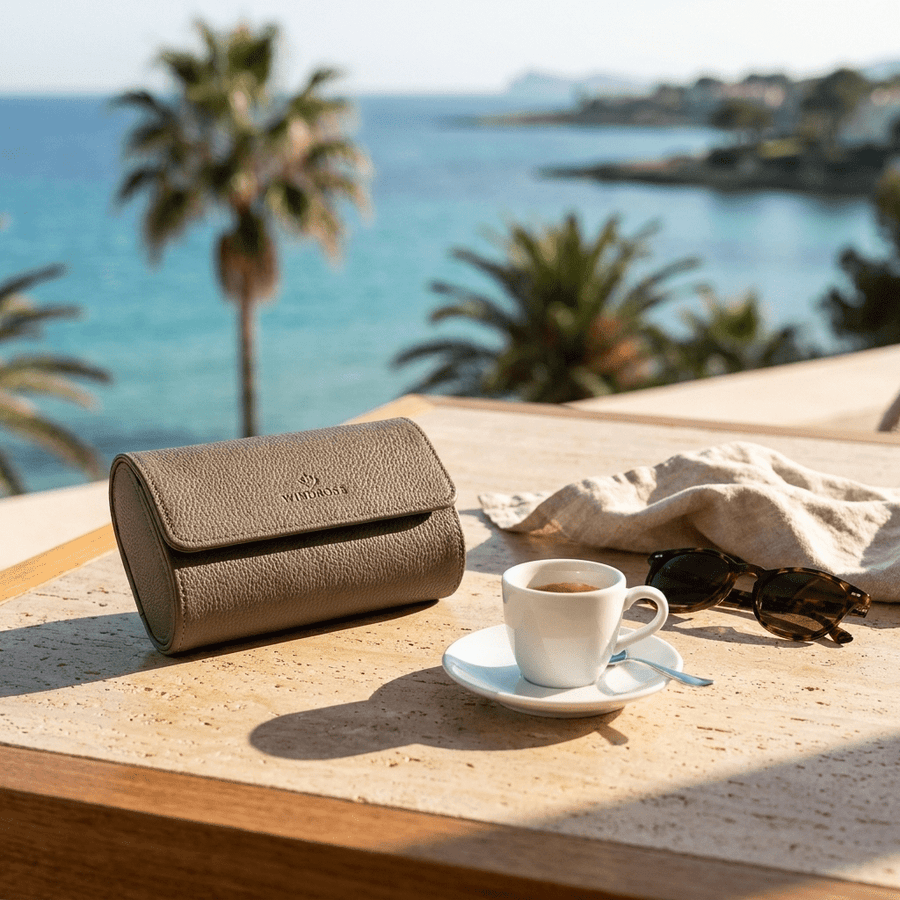 Windrose 1967 Tempora-2 horlogerol Taupe - lifestyle-terras reis lifestyle
