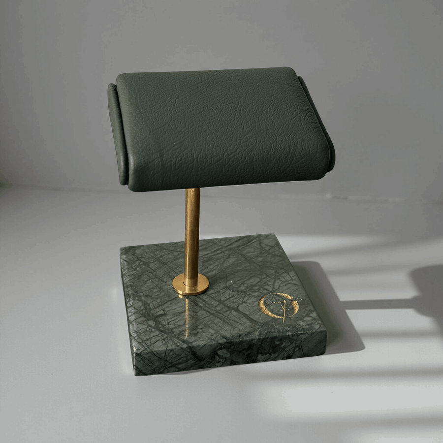 Horlogestandaard Marmer 1 horloge Leder Old Fashioned Luxury
