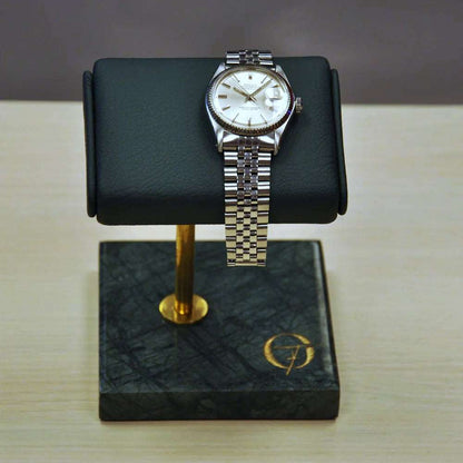 Horlogestandaard Marmer 1 horloge Leder Old Fashioned Luxury