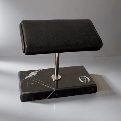 Horlogestandaard Marmer 2 horloges Leder Old Fashioned Luxury