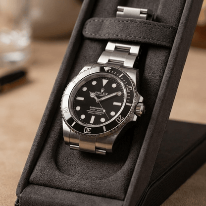 Wolf 1834 philipp-flip horlogestandaard Saphire Black closeup