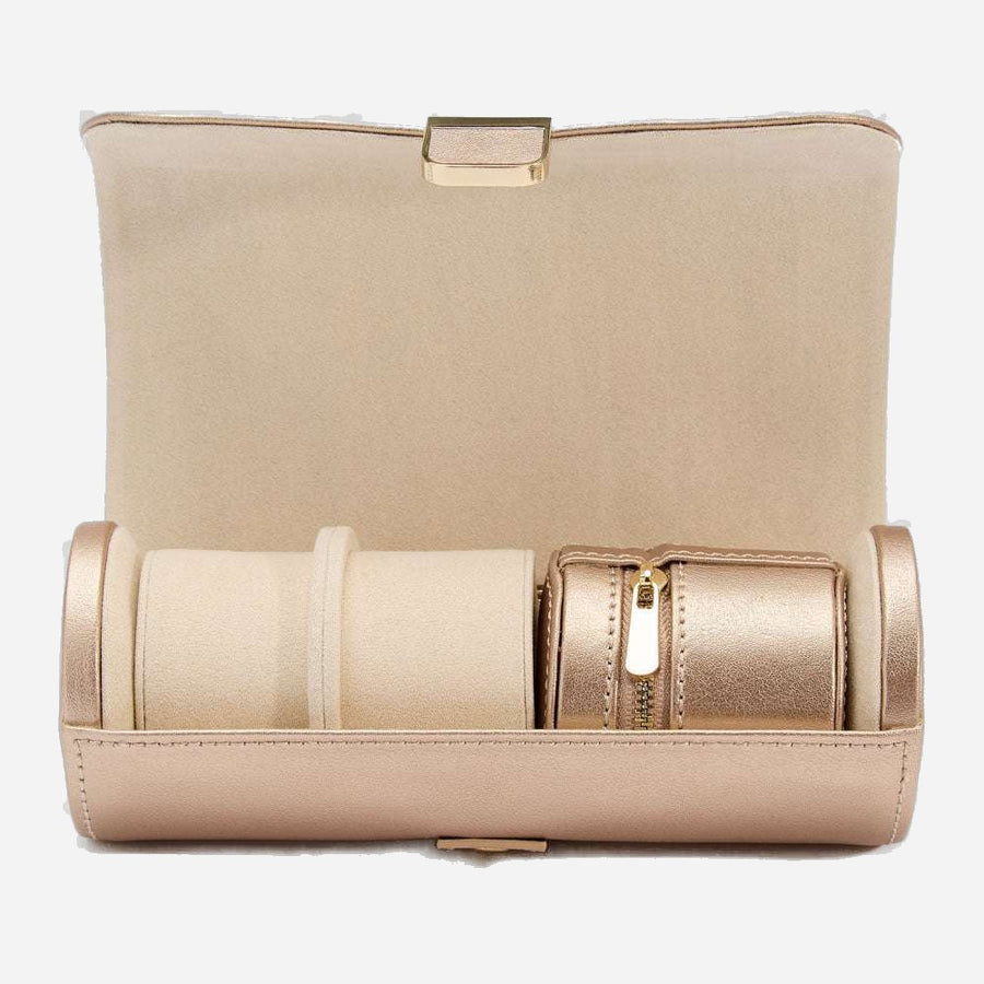 Horlogrol Palermo 2 horloges met juwelen pouch Wolf 1834 - Horlogerieshop.nl