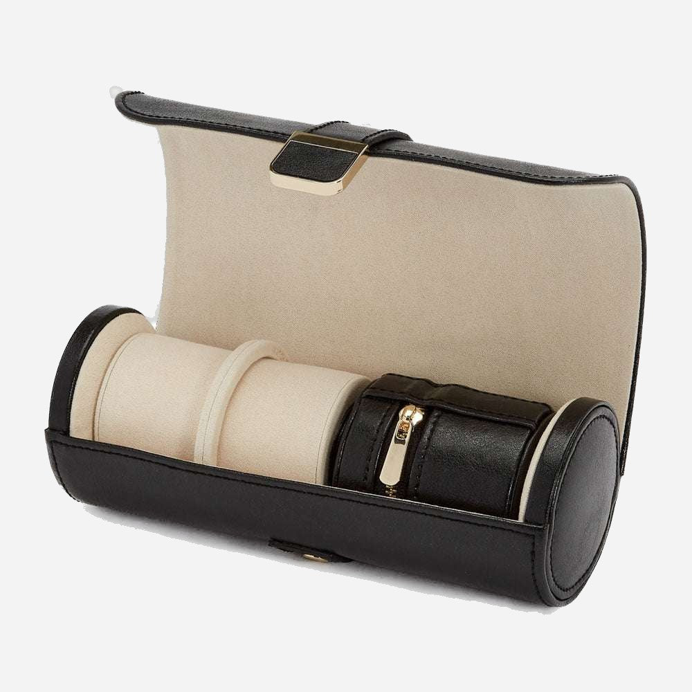 Horlogrol Palermo 2 horloges met juwelen pouch Wolf 1834 - Horlogerieshop.nl