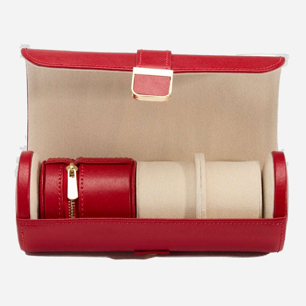 Horlogrol Palermo 2 horloges met juwelen pouch Wolf 1834 - Horlogerieshop.nl