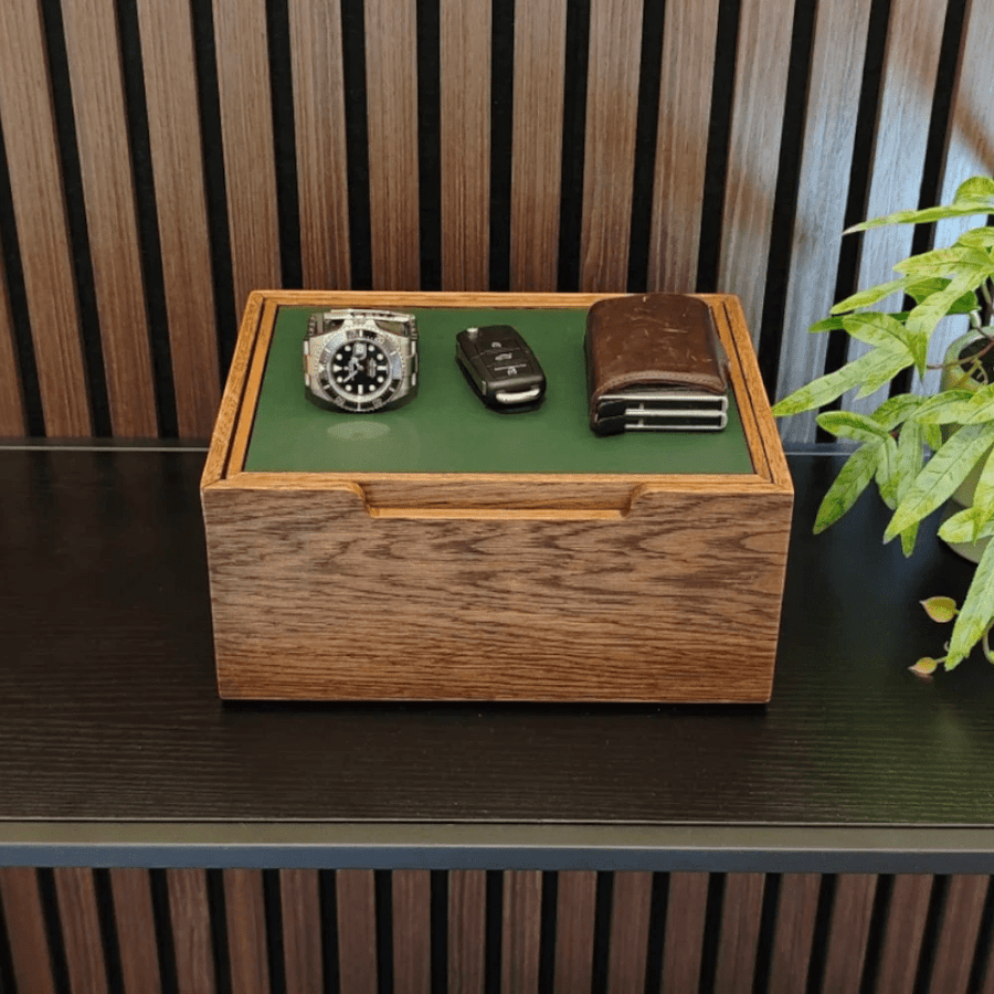 Horlogedoos Donker Eiken 6 Horloges Morelund - Horlogerieshop.nl