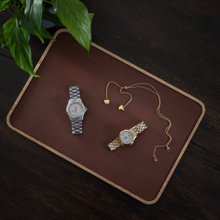 Horlogetray Signature Donker Eiken Morelund - Horlogerieshop.nl