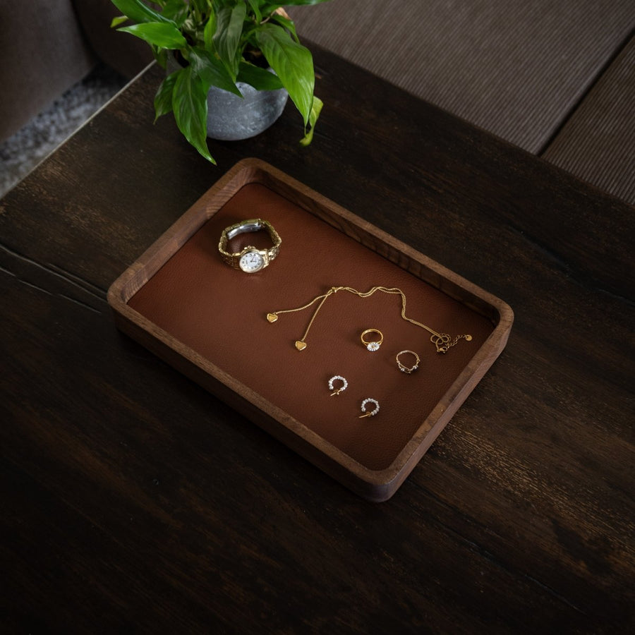 Horlogetray Large Donker Eiken Morelund - Horlogerieshop.nl