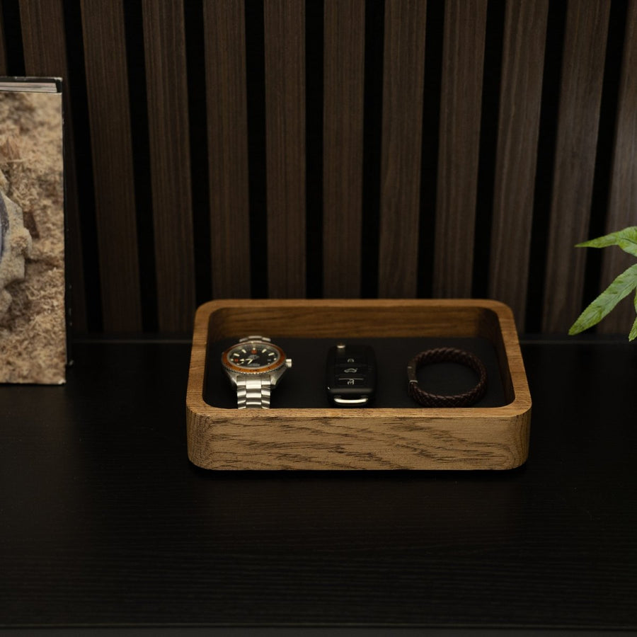 Horlogetray Small Donker Eiken Morelund - Horlogerieshop.nl