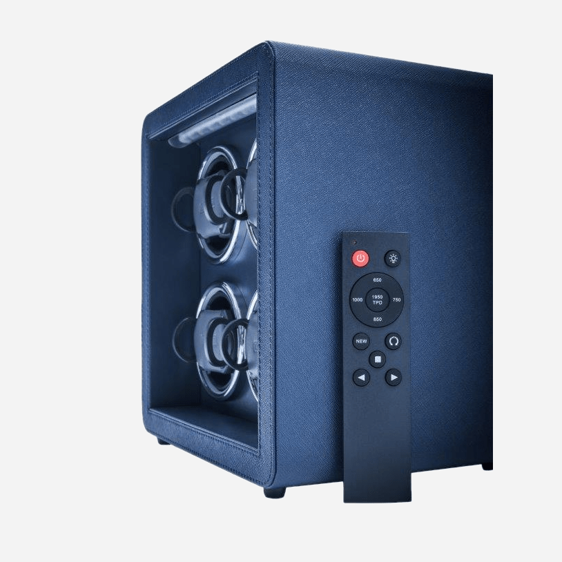 Leanschi Smart watch winder Night Blue met afstandsbediening