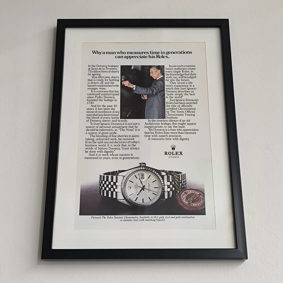 Vintage Rolex Datejust advertentie