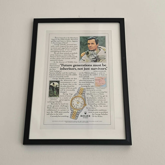 Vintage Rolex Datejust advertentie George Schaller