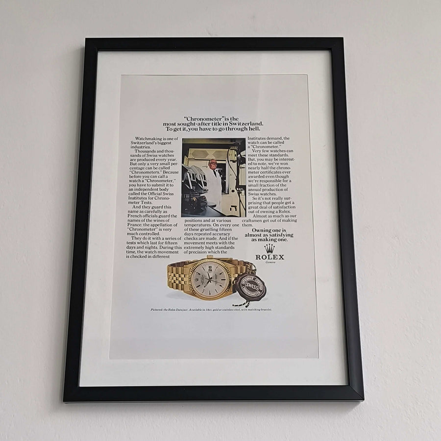 Vintage Rolex Datejust advertentie