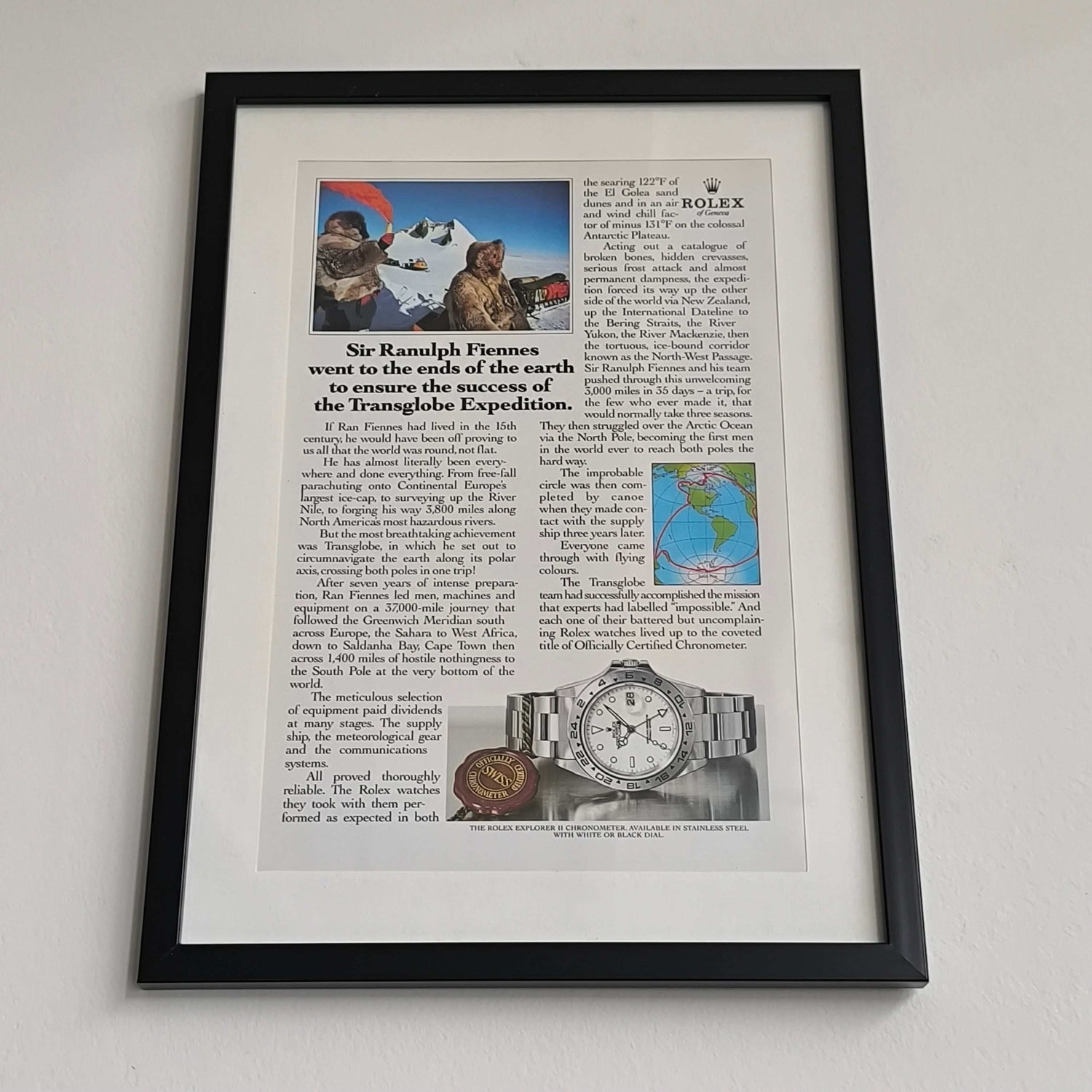 Vintage Rolex Explorer advertentie