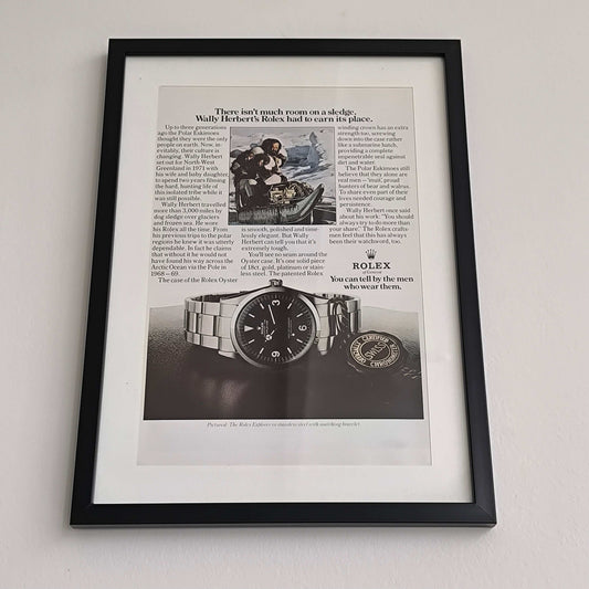 Vintage Rolex Explorer advertentie Wally Herbert