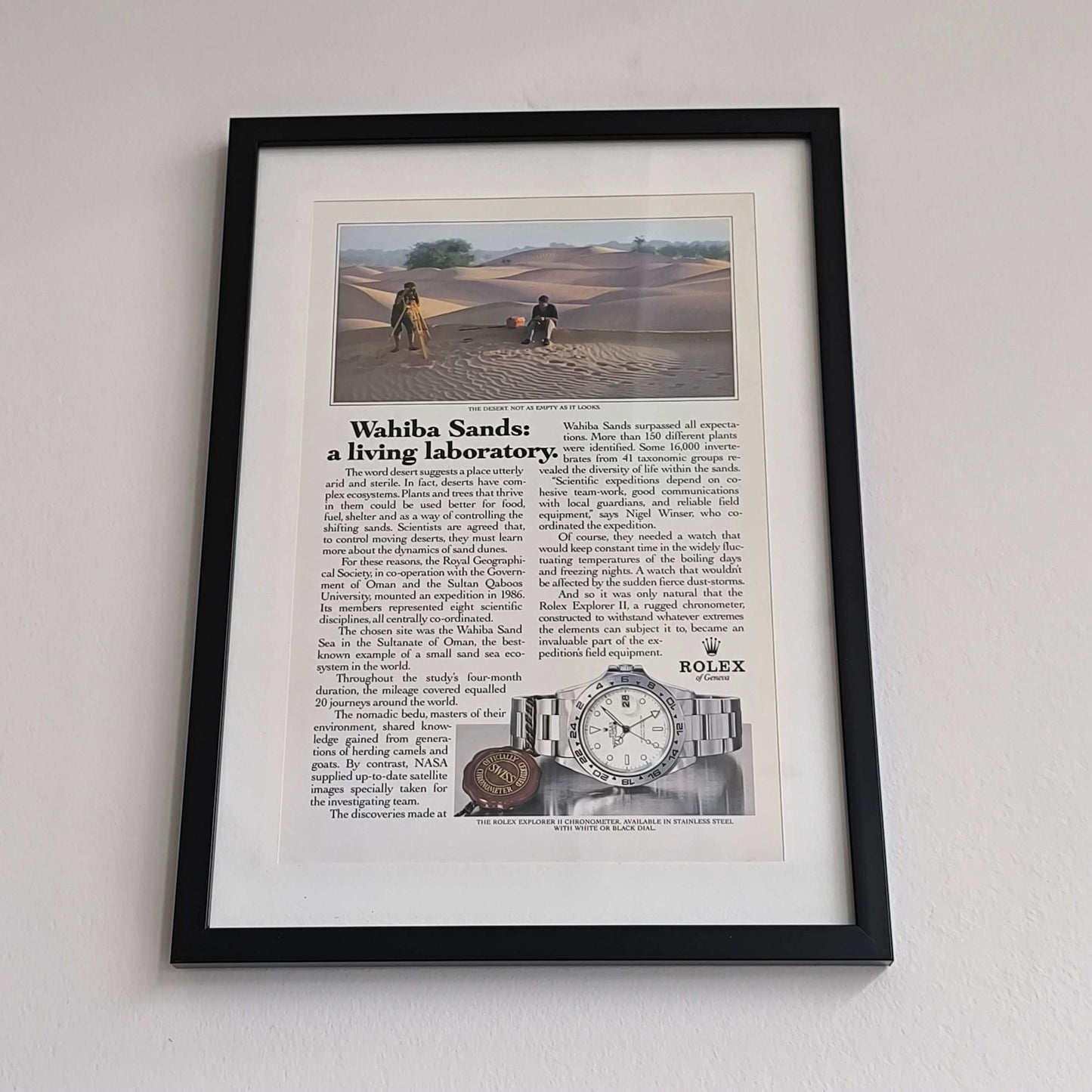 Vintage Rolex Explorer advertentie