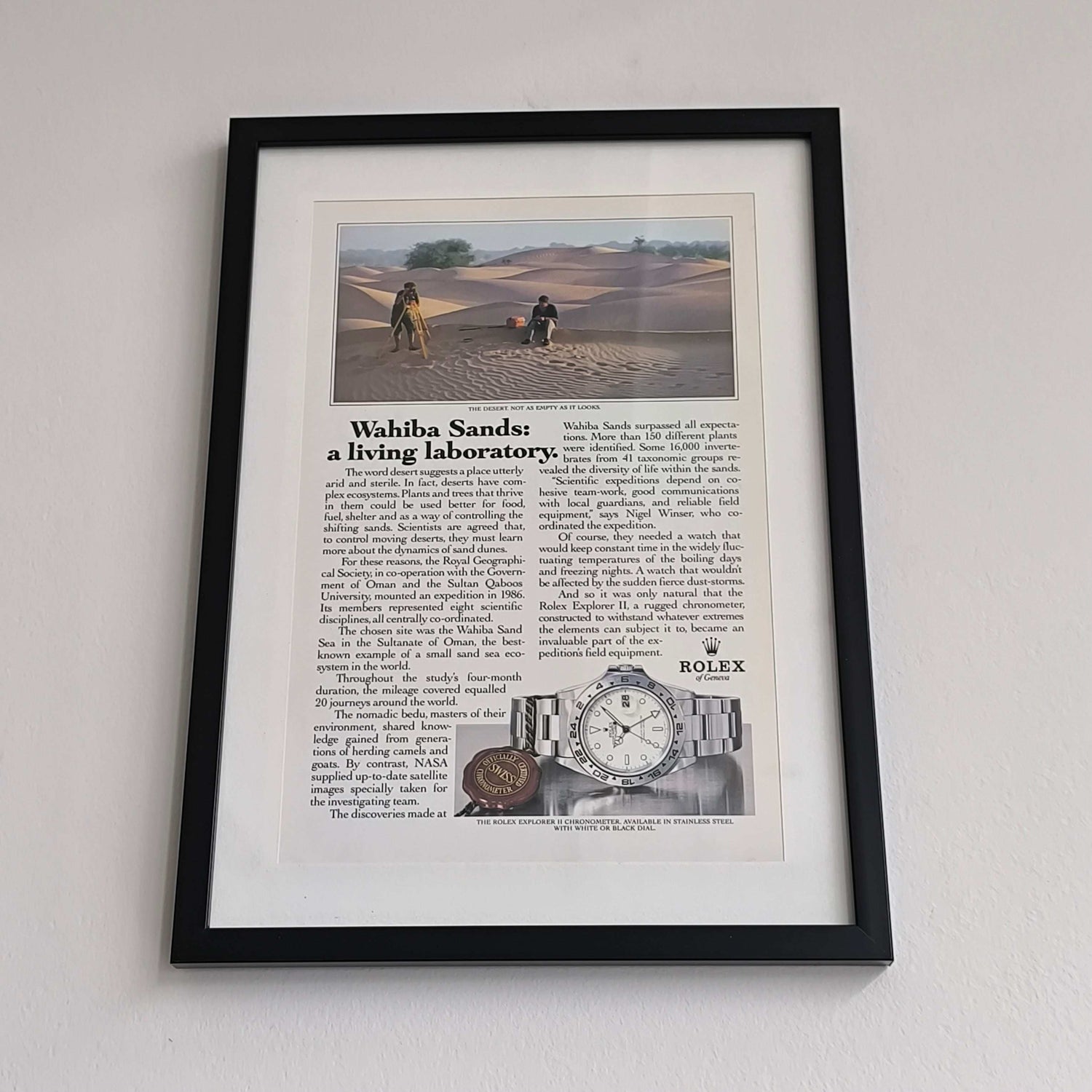 Vintage Rolex Explorer advertentie