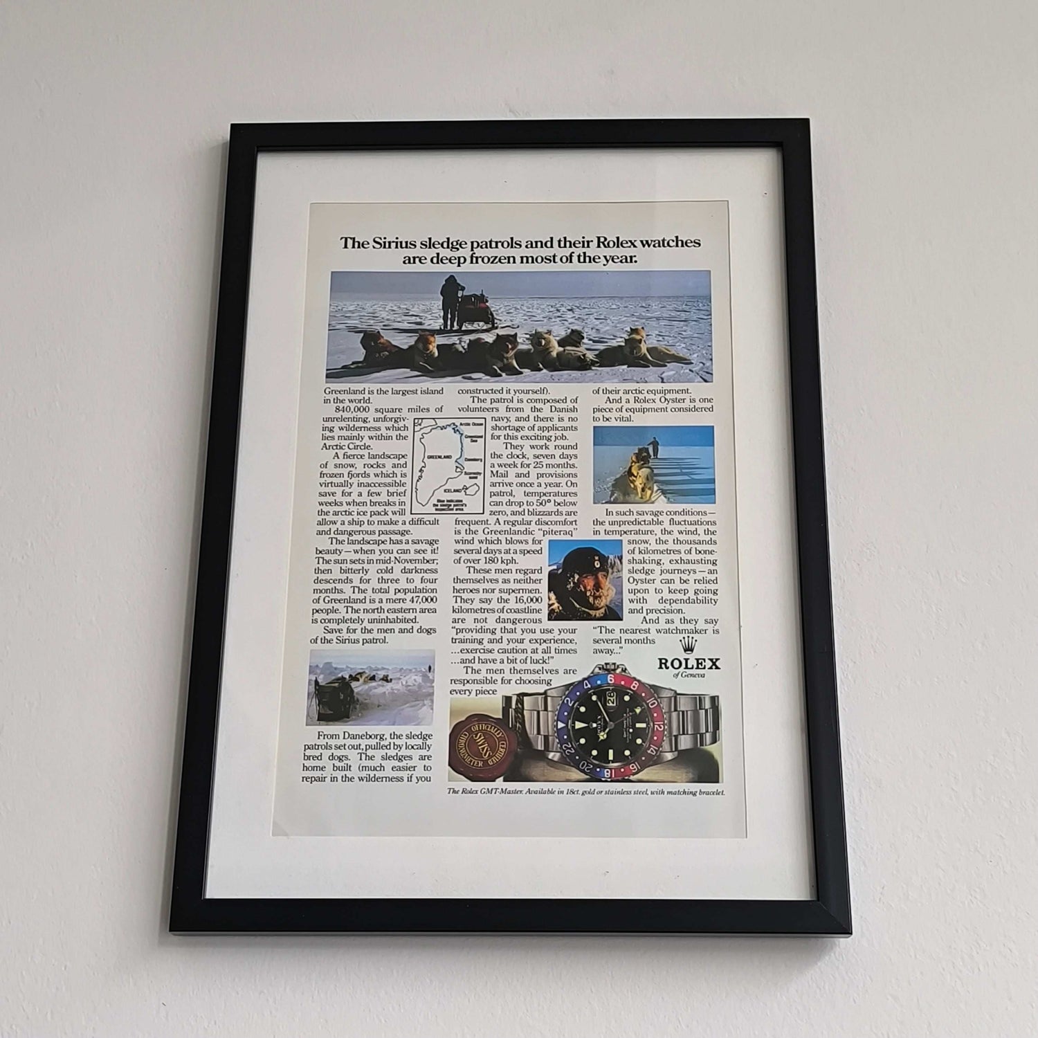 Vintage Rolex GMT-Master advertentie