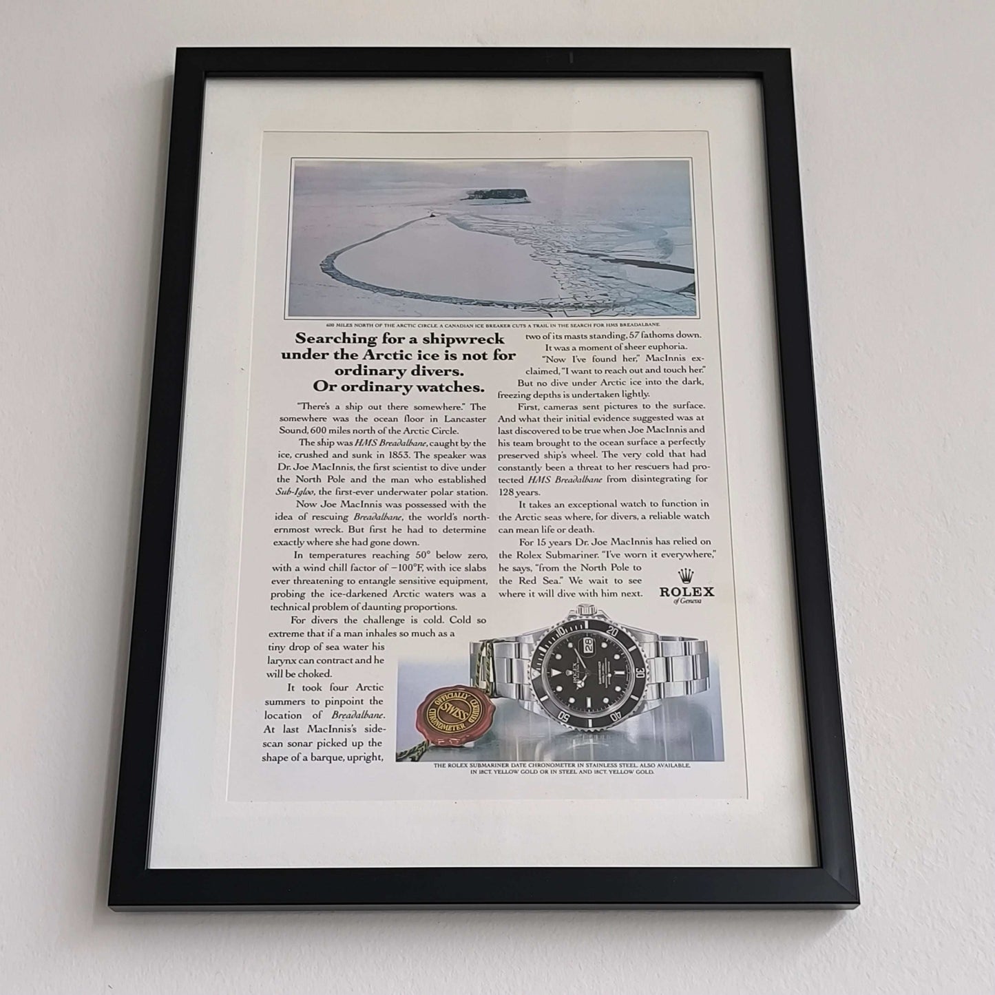 Vintage Rolex Submariner Date advertentie