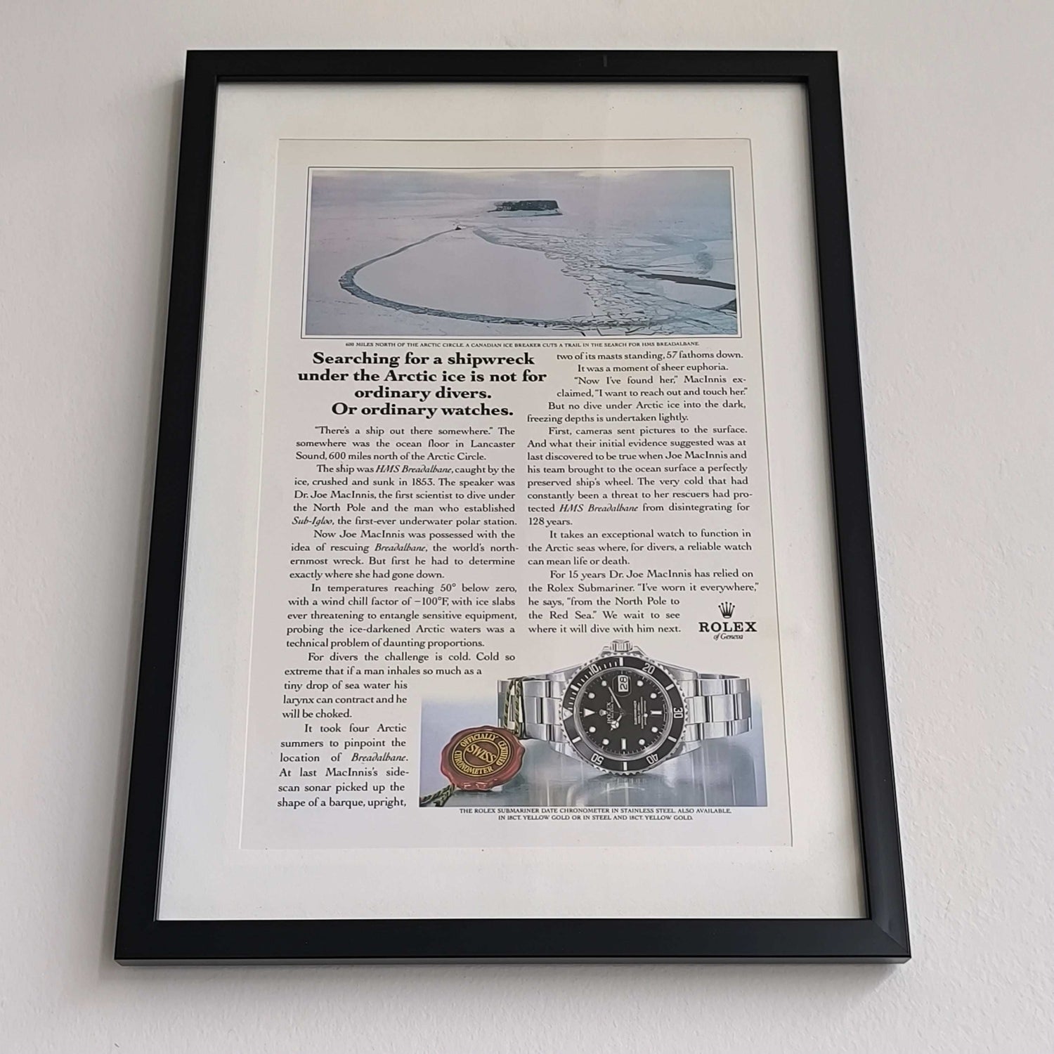 Vintage Rolex Submariner Date advertentie