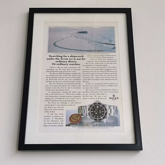 Vintage Rolex Submariner Date advertentie Joe MacInnes