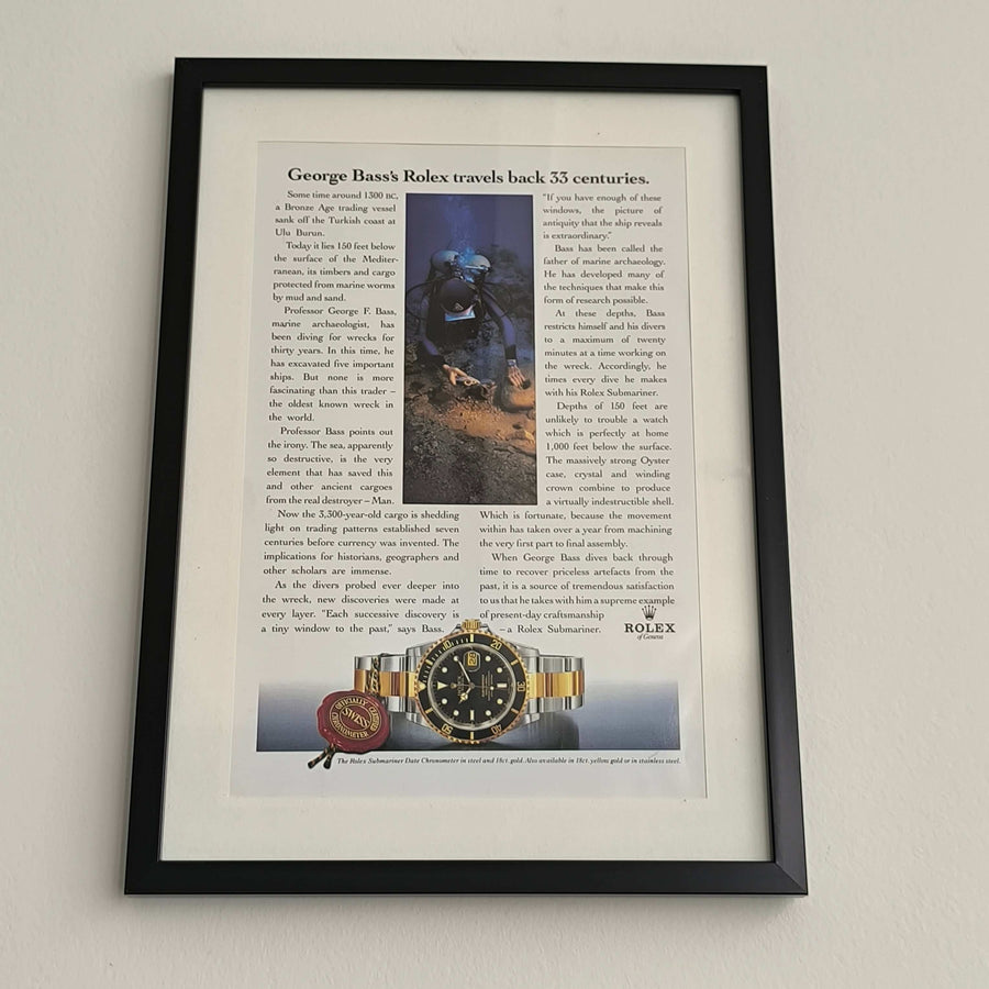 Vintage Rolex Submariner Date advertentie