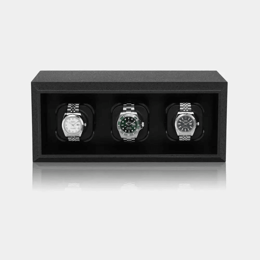 Watch winder zwart 3 Horloges Modalo - Watch Winder - Horlogerieshop.nl