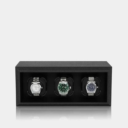 Watch winder zwart 3 Horloges Modalo - Watch Winder - Horlogerieshop.nl