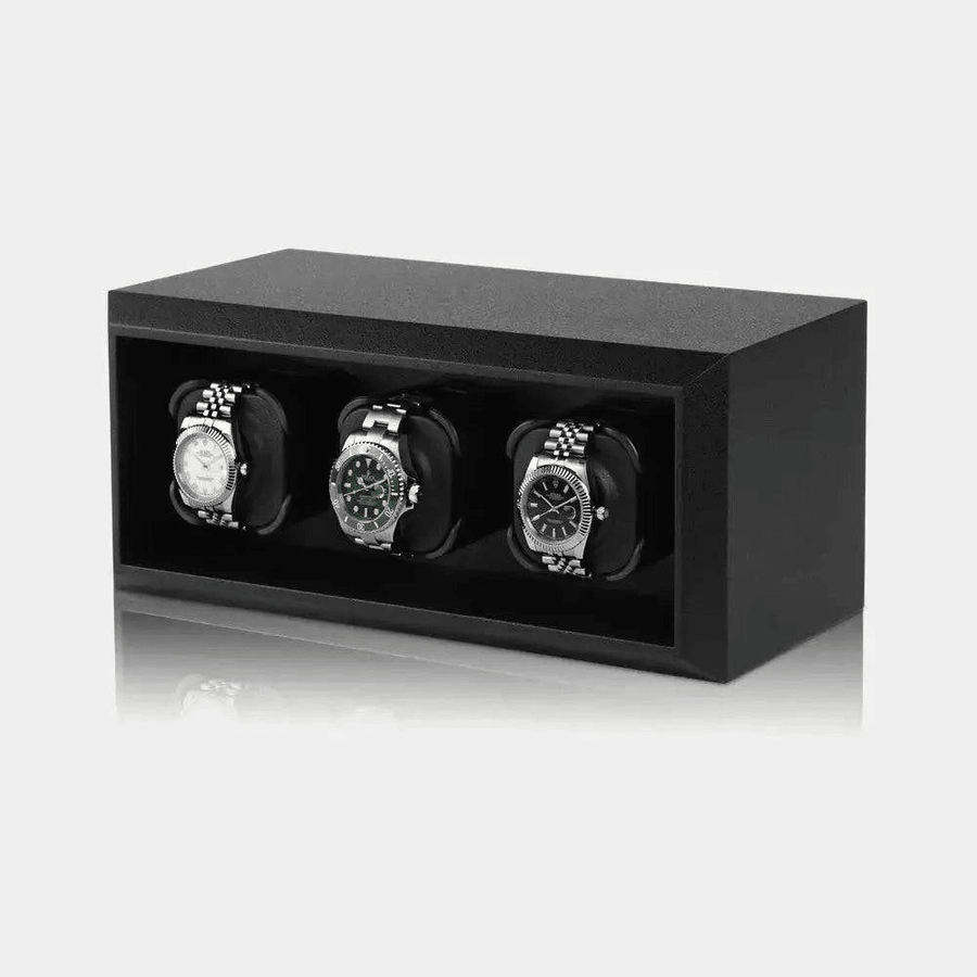 Watch winder zwart 3 Horloges Modalo - Watch Winder - Horlogerieshop.nl