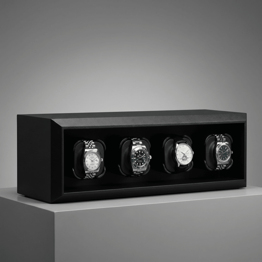 Watch winder AFFINITY zwart 4 Horloges Modalo