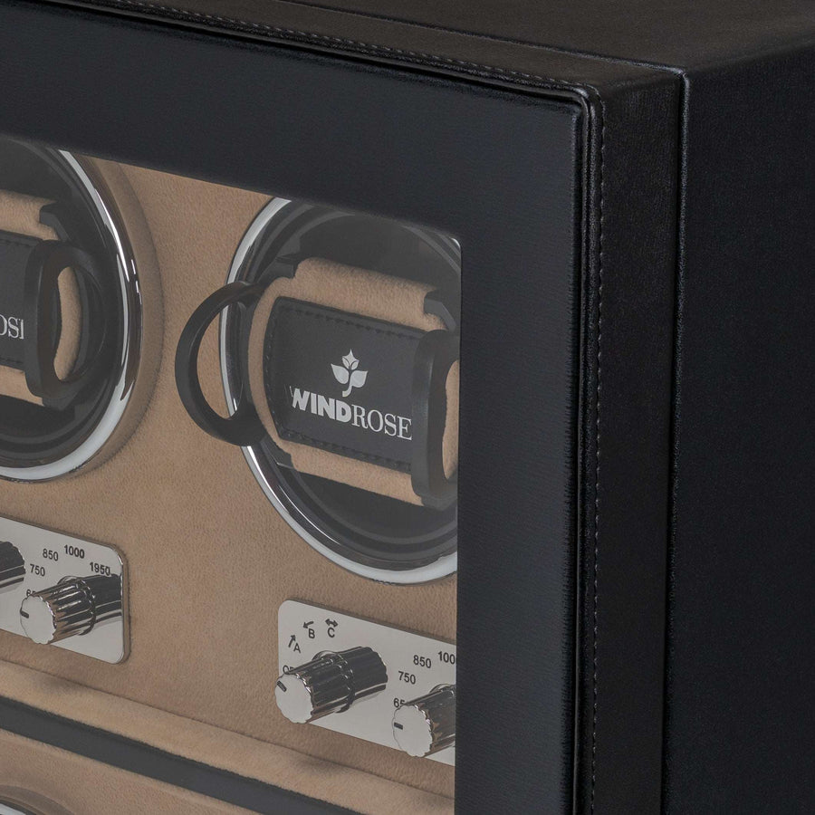 Watch Winder Ambiance 4 horloges Windrose 1967 - Horlogerieshop.nl