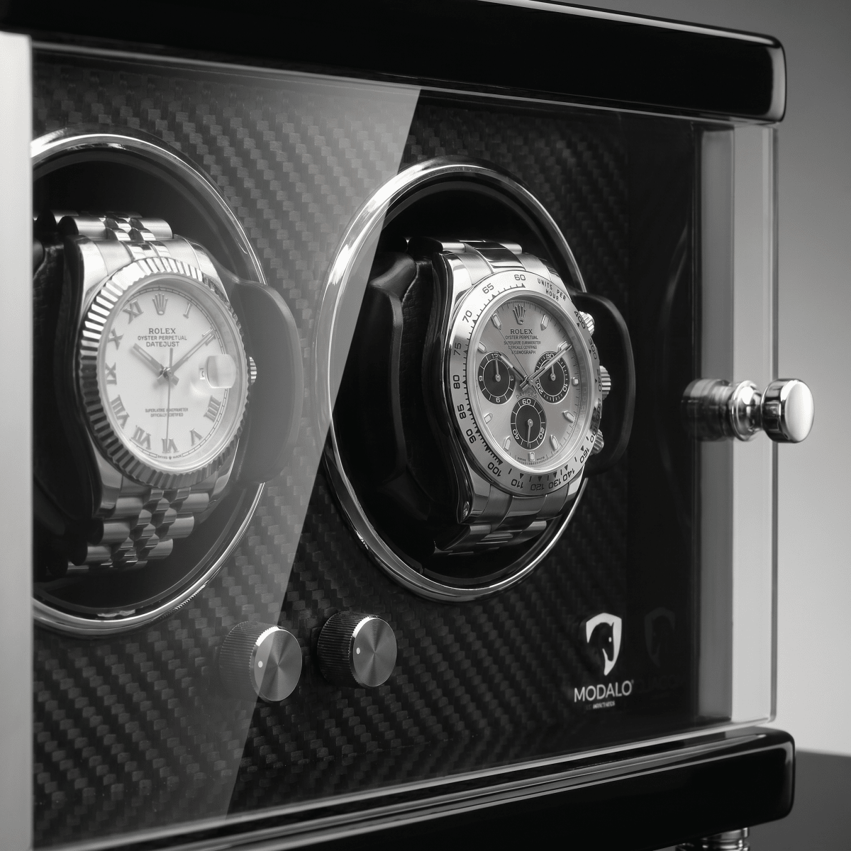 Modalo AMBIENTE 2 watch winder Carbon detail
