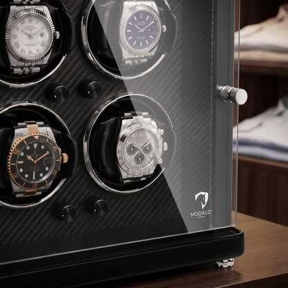 Modalo AMBIENTE 4 watch winder Carbon detail
