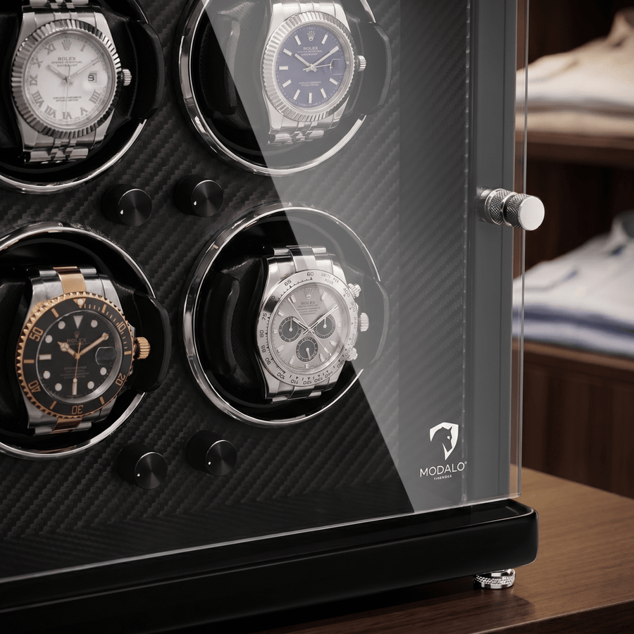 Modalo AMBIENTE 4 watch winder Carbon detail