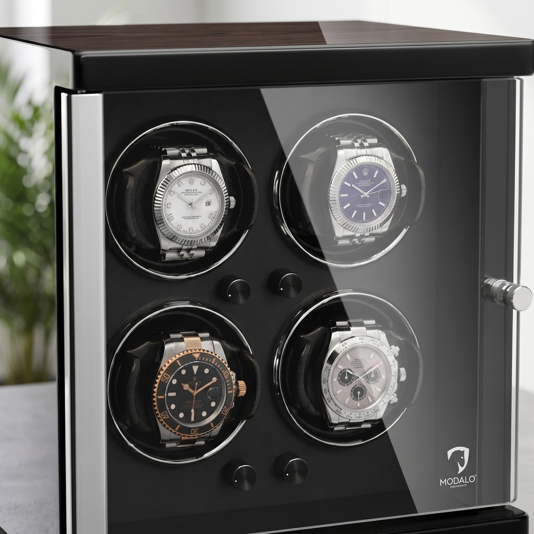 Modalo Ambiente watch winder voor 4 horloges in Makassar