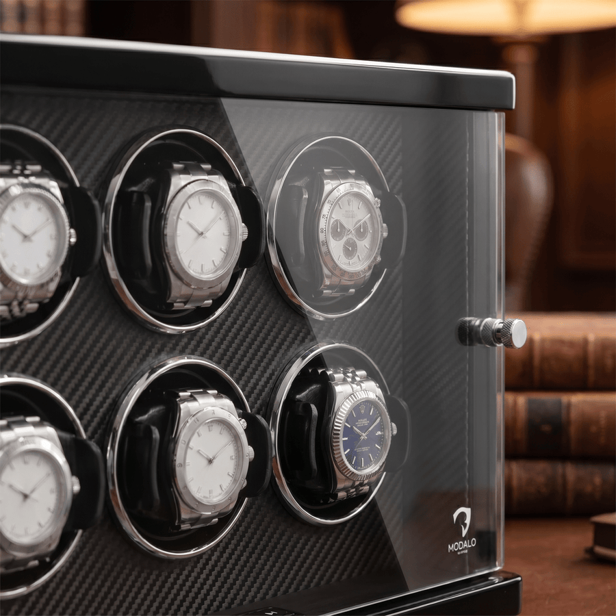 Modalo AMBIENTE 6 watch winder Carbon detail