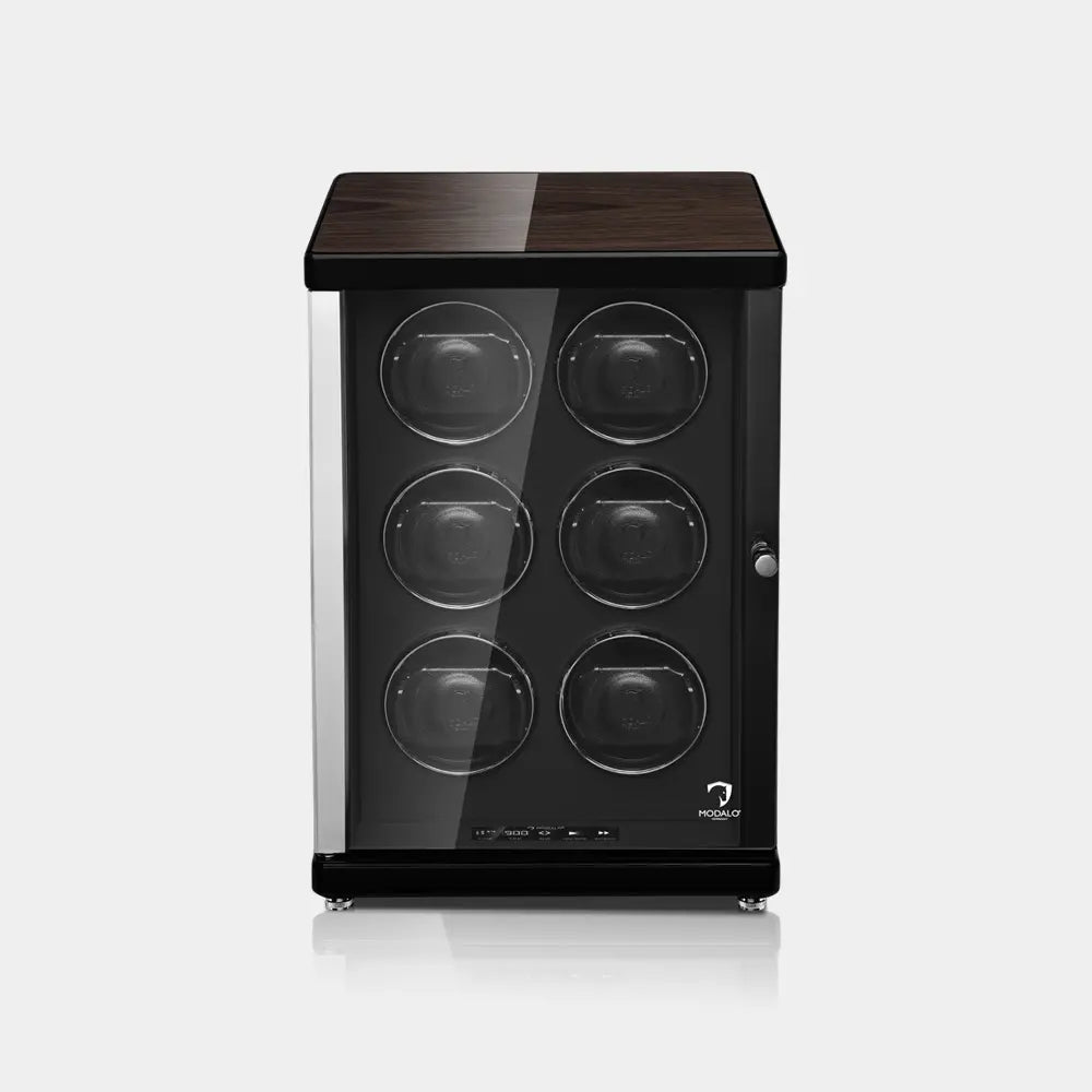 Watch winder AMBIENTE Vertical 6 Horloges Modalo - Horlogerieshop.nl