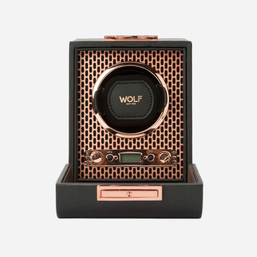 Watch winder Axis 1 horloge Wolf 1834 - Horlogerieshop.nl
