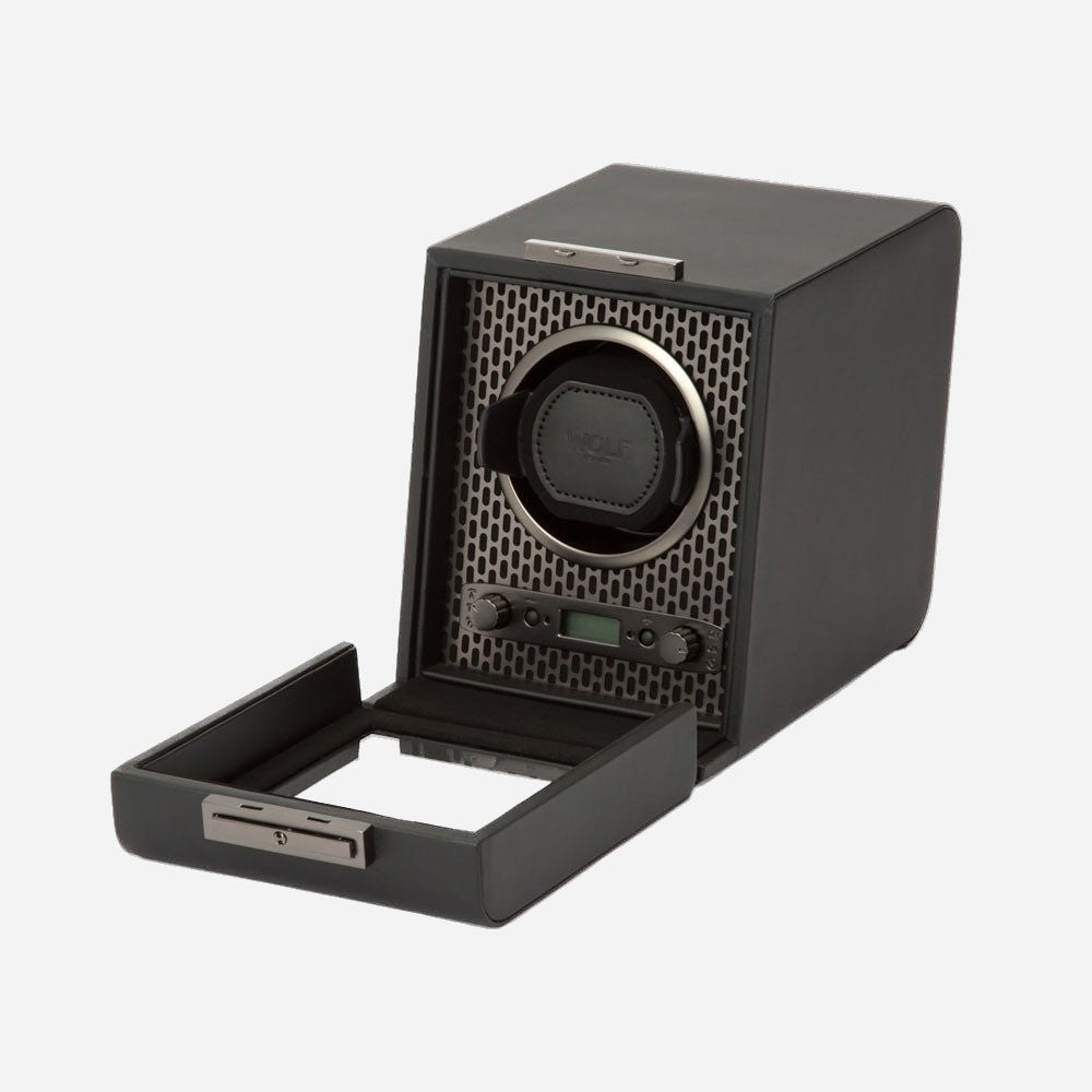 Watch winder Axis 1 horloge Wolf 1834 - Horlogerieshop.nl