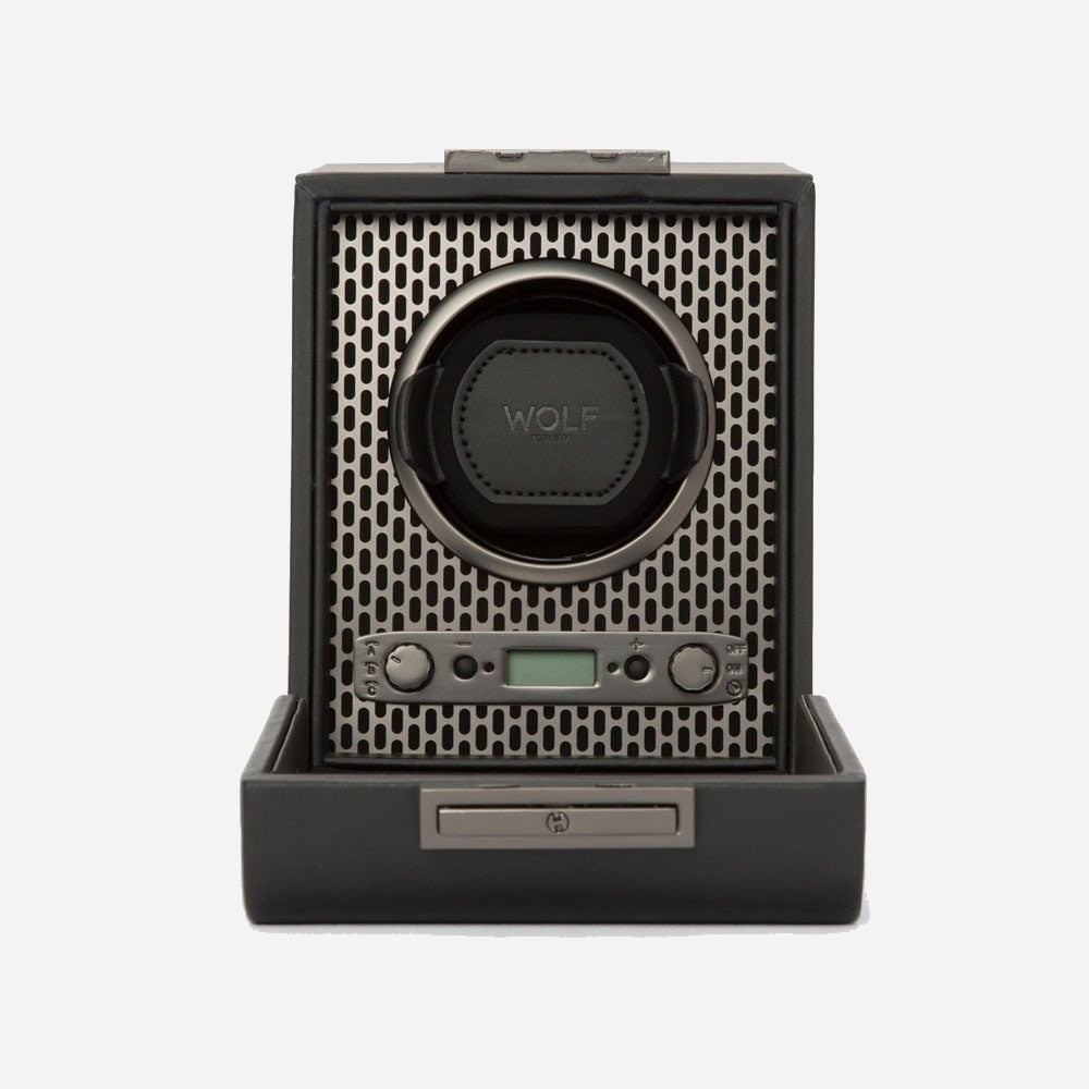 Watch winder Axis 1 horloge Wolf 1834 - Horlogerieshop.nl