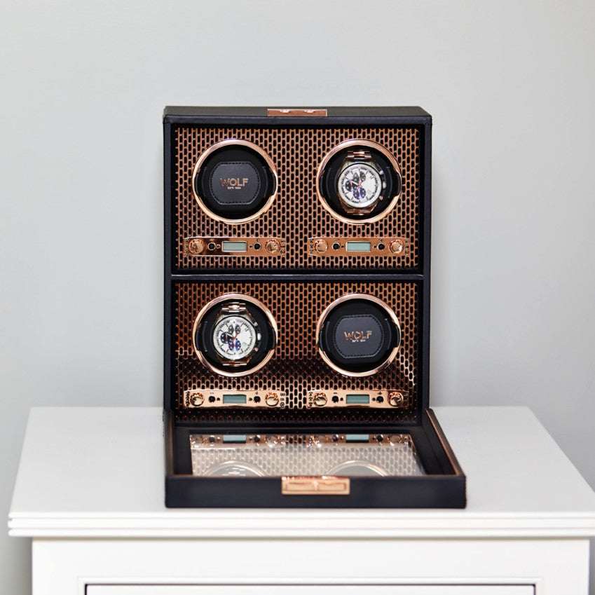 Watch winder Axis 4 Horloges Wolf 1834 - Horlogerieshop.nl