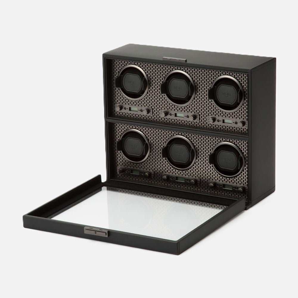 Watch winder Axis 6 Horloges Wolf 1834 - Horlogerieshop.nl